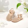imageFlaryzone Girls Sandals Closed Toe Summer Flats Dress Sandals Shoes ToddlerLittle Kid081beige