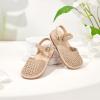 imageFlaryzone Girls Sandals Closed Toe Summer Flats Dress Sandals Shoes ToddlerLittle Kid081beige