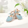 imageFlaryzone Girls Sandals Closed Toe Summer Flats Dress Sandals Shoes ToddlerLittle Kid081blue