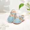 imageFlaryzone Girls Sandals Closed Toe Summer Flats Dress Sandals Shoes ToddlerLittle Kid081blue