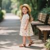imageFlaryzone Girls Sandals Closed Toe Summer Flats Dress Sandals Shoes ToddlerLittle Kid081brown