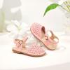 imageFlaryzone Girls Sandals Closed Toe Summer Flats Dress Sandals Shoes ToddlerLittle Kid081pink
