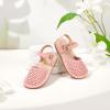 imageFlaryzone Girls Sandals Closed Toe Summer Flats Dress Sandals Shoes ToddlerLittle Kid081pink