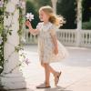 imageFlaryzone Girls Sandals Closed Toe Summer Flats Dress Sandals Shoes ToddlerLittle Kid08beige