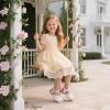 imageFlaryzone Girls Sandals Closed Toe Summer Flats Dress Sandals Shoes ToddlerLittle Kid08white