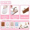 imageFlaryzone Girls Sandals Closed Toe Summer Flats Dress Sandals Shoes ToddlerLittle Kid08white