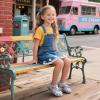 imageFlaryzone Girls Sandals Closed Toe Summer Flats Dress Sandals Shoes ToddlerLittle KidFa36blue