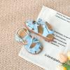 imageFlaryzone Girls Sandals Closed Toe Summer Flats Dress Sandals Shoes ToddlerLittle KidFa36blue