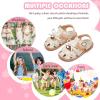 imageFlaryzone Girls Sandals Closed Toe Summer Flats Dress Sandals Shoes ToddlerLittle KidFa36offwhite