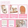imageFlaryzone Girls Sandals Closed Toe Summer Flats Dress Sandals Shoes ToddlerLittle KidFa36offwhite