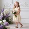 imageFlaryzone Girls Sandals Closed Toe Summer Flats Dress Sandals Shoes ToddlerLittle KidFa36offwhite