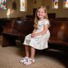 imageFlaryzone Girls Sandals Closed Toe Summer Flats Dress Sandals Shoes ToddlerLittle KidFa36white