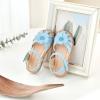 imageFlaryzone Girls Sandals Closed Toe Summer Flats Dress Sandals Shoes ToddlerLittle KidFr311blue