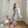 imageFlaryzone Girls Sandals Closed Toe Summer Flats Dress Sandals Shoes ToddlerLittle KidFr311blue