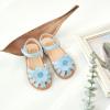 imageFlaryzone Girls Sandals Closed Toe Summer Flats Dress Sandals Shoes ToddlerLittle KidFr311blue