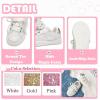 imageFlaryzone Toddler Girls Sneakers Little Girls Running Sports ShoesToddlerLittle KidsFm83white