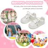 imageFlaryzone Toddler Girls Sneakers Little Girls Running Sports ShoesToddlerLittle KidsFm83white
