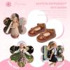 imageFlaryzone Toddler Little Girl Mary Jane School Uniform Oxfords Flat Dress ShoesBrownfr63
