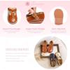 imageFlaryzone Toddler Little Girl Mary Jane School Uniform Oxfords Flat Dress ShoesFa01brown