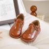imageFlaryzone Toddler Little Girl Mary Jane School Uniform Oxfords Flat Dress ShoesFa01brown