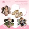 imageFlaryzone Toddler Little Girl Mary Jane School Uniform Oxfords Flat Dress ShoesFa01gold