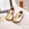 imageFlaryzone Toddler Little Girl Mary Jane School Uniform Oxfords Flat Dress ShoesFa01gold