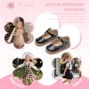 imageFlaryzone Toddler Little Girl Mary Jane School Uniform Oxfords Flat Dress ShoesFa03black
