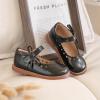 imageFlaryzone Toddler Little Girl Mary Jane School Uniform Oxfords Flat Dress ShoesFa03black