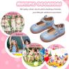 imageFlaryzone Toddler Little Girl Mary Jane School Uniform Oxfords Flat Dress ShoesFa03blue