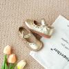 imageFlaryzone Toddler Little Girl Mary Jane School Uniform Oxfords Flat Dress ShoesFa03gold