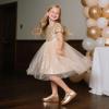 imageFlaryzone Toddler Little Girl Mary Jane School Uniform Oxfords Flat Dress ShoesFa03gold