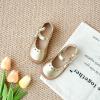 imageFlaryzone Toddler Little Girl Mary Jane School Uniform Oxfords Flat Dress ShoesFa03gold