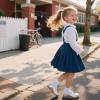 imageFlaryzone Toddler Little Girl Mary Jane School Uniform Oxfords Flat Dress ShoesFm52silver