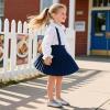 imageFlaryzone Toddler Little Girl Mary Jane School Uniform Oxfords Flat Dress ShoesFm52silver