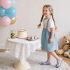 imageFlaryzone Toddler Little Girl Mary Jane School Uniform Oxfords Flat Dress ShoesFr382light Blue
