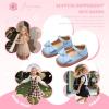 imageFlaryzone Toddler Little Girl Mary Jane School Uniform Oxfords Flat Dress ShoesFr382light Blue