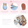 imageFlaryzone Toddler Little Girl Mary Jane School Uniform Oxfords Flat Dress ShoesLight Bluefr63