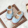 imageFlaryzone Toddler Little Girl Mary Jane School Uniform Oxfords Flat Dress ShoesLight Bluefr63