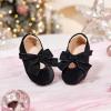 imageFlaryzone ToddlerLittle Girls Ballerina Flat Mary Jane Princess Dress Shoes  Wedding School PartyBlackfa11