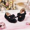 imageFlaryzone ToddlerLittle Girls Ballerina Flat Mary Jane Princess Dress Shoes  Wedding School PartyBlackfa11