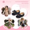imageFlaryzone ToddlerLittle Girls Ballerina Flat Mary Jane Princess Dress Shoes  Wedding School PartyBlackfa11
