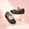 imageFlaryzone ToddlerLittle Girls Ballerina Flat Mary Jane Princess Dress Shoes  Wedding School PartyBlackfa16