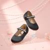 imageFlaryzone ToddlerLittle Girls Ballerina Flat Mary Jane Princess Dress Shoes  Wedding School PartyBlackfa16