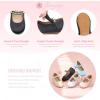 imageFlaryzone ToddlerLittle Girls Ballerina Flat Mary Jane Princess Dress Shoes  Wedding School PartyBlackfa16