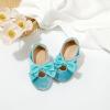 imageFlaryzone ToddlerLittle Girls Ballerina Flat Mary Jane Princess Dress Shoes  Wedding School PartyBluefa11