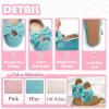 imageFlaryzone ToddlerLittle Girls Ballerina Flat Mary Jane Princess Dress Shoes  Wedding School PartyBluefa11