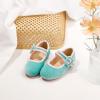 imageFlaryzone ToddlerLittle Girls Ballerina Flat Mary Jane Princess Dress Shoes  Wedding School PartyBluefa13