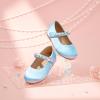 imageFlaryzone ToddlerLittle Girls Ballerina Flat Mary Jane Princess Dress Shoes  Wedding School PartyBluefa16