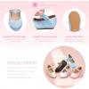 imageFlaryzone ToddlerLittle Girls Ballerina Flat Mary Jane Princess Dress Shoes  Wedding School PartyBluefa16