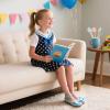 imageFlaryzone ToddlerLittle Girls Ballerina Flat Mary Jane Princess Dress Shoes  Wedding School PartyBluefb03